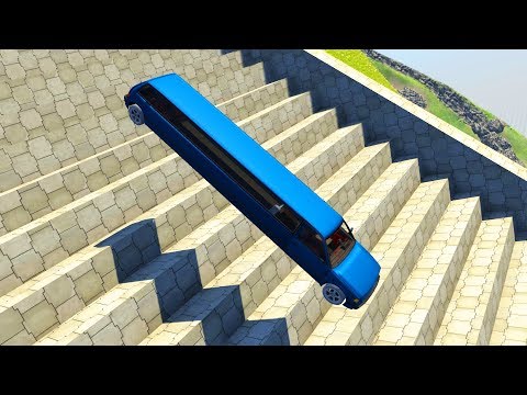 Stairs Jumps Down #8 - BeamNG.drive