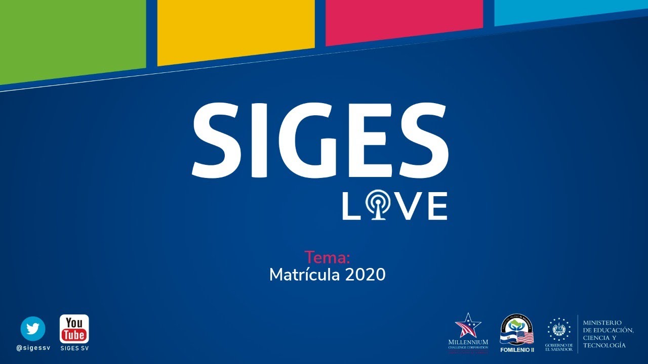 Matrícula 2020