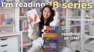 attempting to finish the 18 series I'm in the middle of (read or DNF...) 📚💕