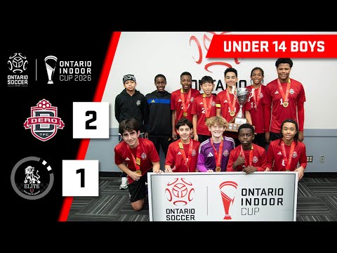 🏆 U14 BOYS FINAL - Dero TFC Academy VS Brampton Elite - 2026 ONTARIO INDOOR CUP