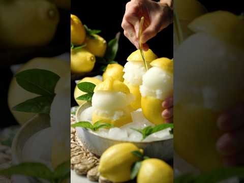 Lemon Basil Sorbet, machine needed #dessert