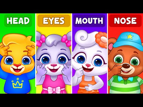 Body Parts for Kids | Learn Body Parts Hands, Eyes, Legs, Nose, Ears & More | Lucas & Friends