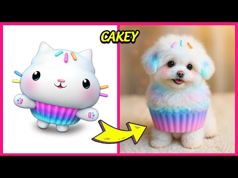 Gabby’s Dollhouse Characters as Dogs ~ Guess the Voice Quiz | Gabby, DJ Catnip, Pandy Paws...