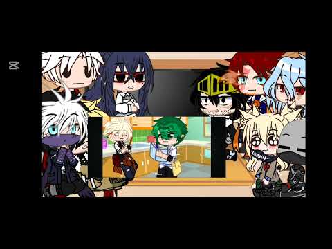 MHA react to "Bakugo and dekus role in class 1A"