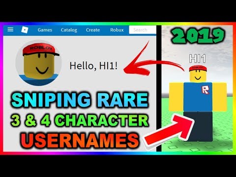 Sniping RARE 3 & 4 Character Usernames! In 2019!?