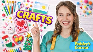 Easy Arts & Crafts with Silly Miss Lily | Holiday Crafts for Kids - Fun Toddler Learning Video