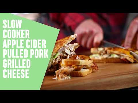 Fresh Dish Foodie: Slow Cooker Apple Cider Pulled Pork Grilled Cheese