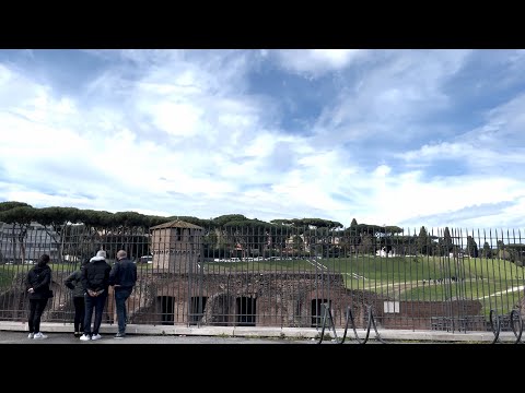 Walking in Rome (Circo Massimo, Viale Aventino, Piazza Albania) 8 Apr 2023 [4K HDR]