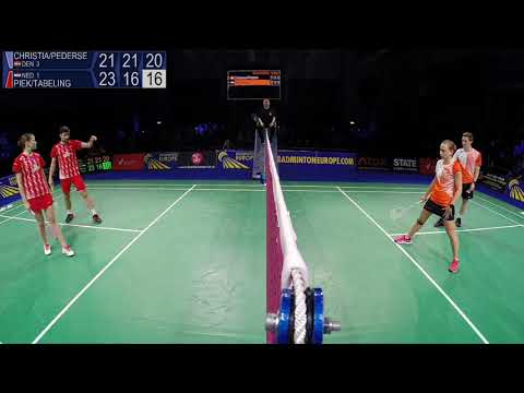 Match point - Denmark (Christiansen/Pedersen) vs Netherlands (Piek/ Tabeling) - EMTC 2019