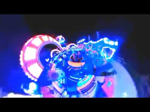 Kermis Leuven 2022 Aqua Rysen Polyp Onride Nighttime (Planet view)