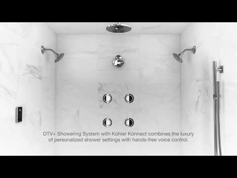 A Very Smart Shower - DTV+ Digital Shower System with Kohler Konnect®