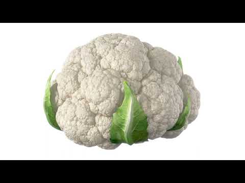 cauliflower scanned 4k 3d model