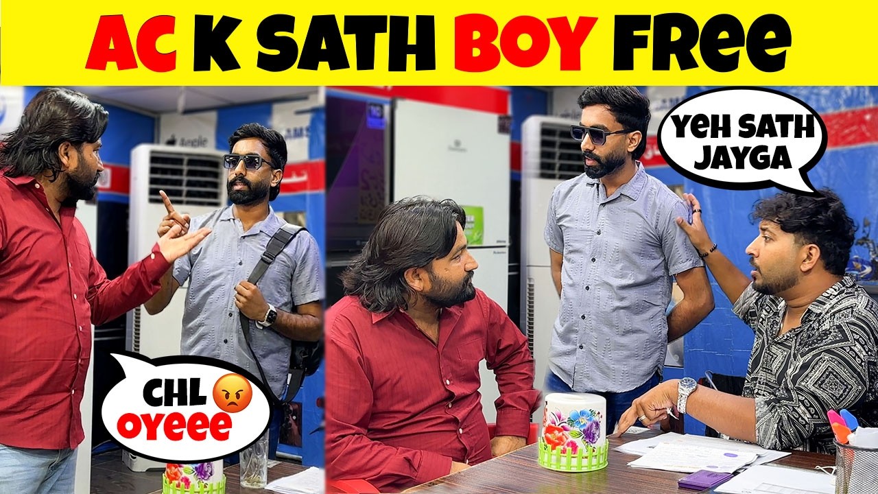 AC Kay Sath Boy Free Ly Jao Prank || Azadi Offer 😂|  Sharik Shah & Iqbal Malik