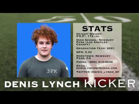 Denis Lynch - Kicker, Presented by Carney Training