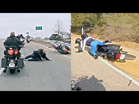 Bikers FALLING Off Their BIKES - Crazy Motorcycle Moments - Ep. 428