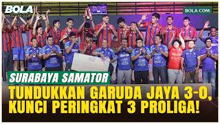 Download lagu A Fierce Performance in the Decisive Match! Surabaya Samator Sweeps Garuda Jaya 3-0 mp3