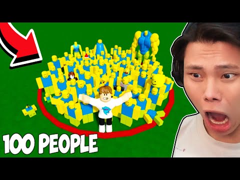 [ROBLOX] JAYGRAY CHALLENGES 100 PEOPLE TO SURVIVE IN THE CIRCLE⭕️💸WHOEVER GETS OUT OF THE CIRCLE ...