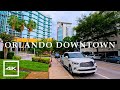 Orlando Downtown Florida Summer Walk 2023 4K HDR 60fps