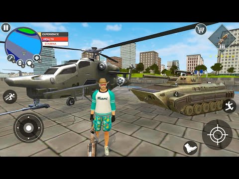 Open World Flying in Army Helicopter Cessna Airplane Army Tank Action Simulator - Android Gameplay