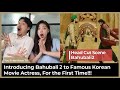 (English subs) Introducing Bahubali 2 to Korean TV Actress, First Time! Head Cut Scene, Prabhas