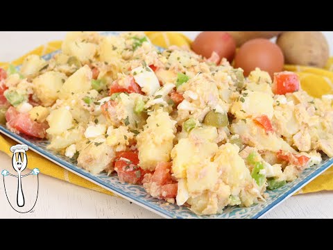 🥗🥔Ensalada CAMPERA con atún🥔🥗 | Receta fácil para verano