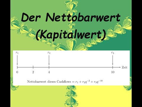 Der Nettobarwert (Kapitalwert), kurz NPV an einem Beispiel erklärt
