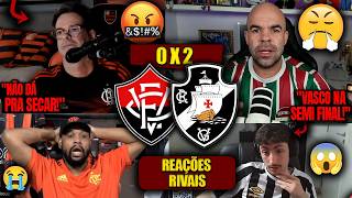 REAÇÕES DOS RIVAIS e FLAMENGUISTAS SECANDO O VASCÃO - VITÓRIA 0X2 VASCO - REACT COPA DO BRASIL