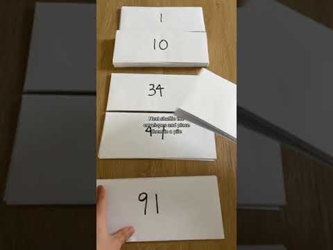 100 envelope challenge to save 5,000