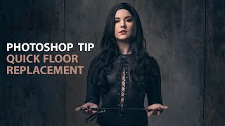 Photoshop Problem Solving - Replace a boring floor with the wall texture