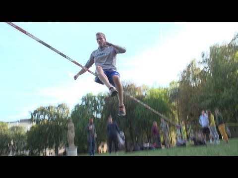 Slackline-Park im Stadtgarten eröffnet | 26.09.2018