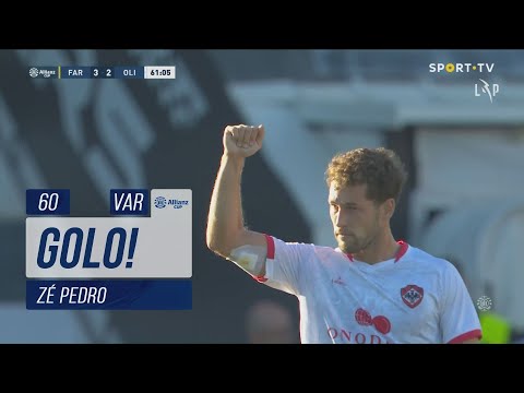 Golo Zé Pedro: SC Farense 3-(2) UD Oliveirense (Taça da Liga 23/24 - 2ª Fase)