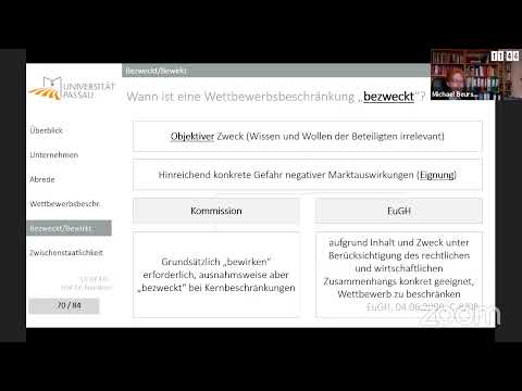 Kartellrecht 07 - Kartellverbot (3) - 13.05.2020, 10:15 Uhr