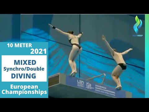 2021 10 Meter Mixed Double Diving - European Championships - Mixed Synchro Diving