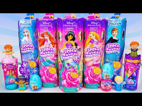 Unboxing Disney Frozen Toys ASMR | Disney Princess Spin & Reveal Collection, Surprise Ariel Doll Toy