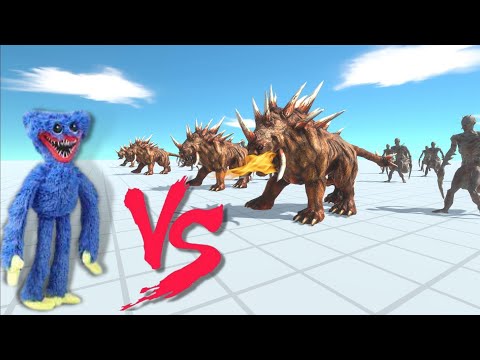 1000 Sabel Ghoul & Hellhound VS Huggy Wuggy Poppy Playtime | Animal Revolt Battle Simulator