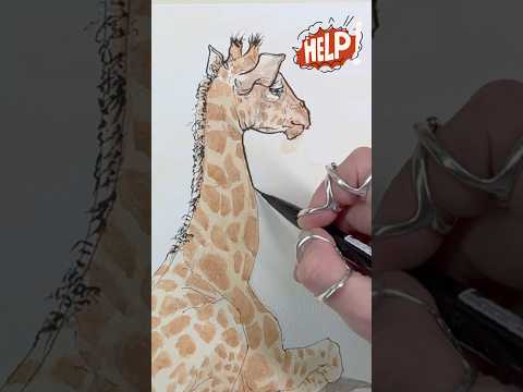 Gentle Sketches: Spot The Giraffe Asks For Your Help