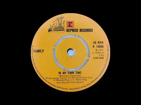 1971: Family - In My Own Time - stereo 45