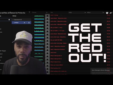 Get rid of the red files on Denon DJ  Prime Go