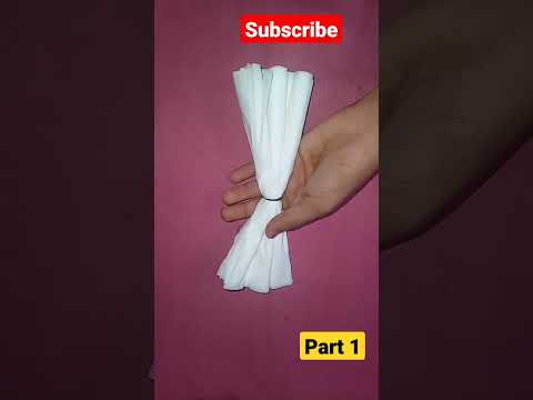 tissue paper hand flower subscribe for more videos #shorts #shortvideo shayma's art and craft