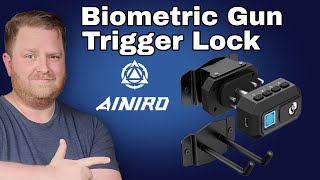 AINIRO Biometric Gun Trigger Lock: PIN, Key, or Fingerprint Access!