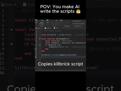 POV: You make AI create Roblox scripts 😭