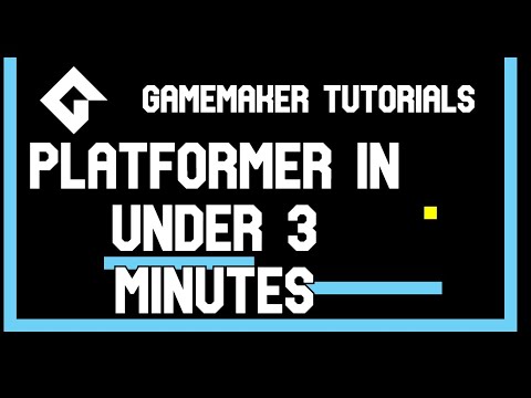 Create a Basic Platformer in 3 Minutes - Gamemaker Tutorials
