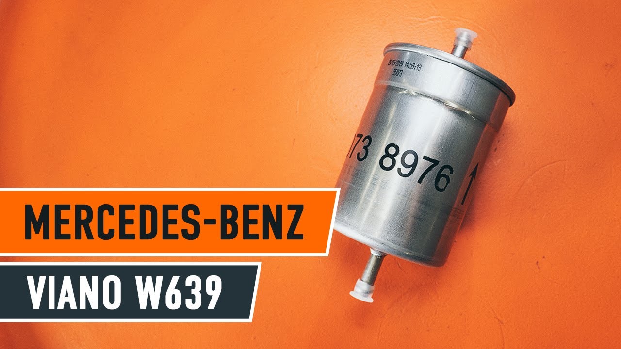 Hoe brandstoffilter vervangen bij een Mercedes Vito W639 – vervangingshandleiding