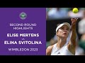 Elise Mertens vs Elina Svitolina | Second Round Highlights | Wimbledon 2023