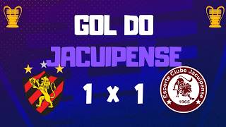 Sport 1x1 Jacuipense - Gol de Adriano Jr. - COPA DO NORDESTE - 24 03 2026