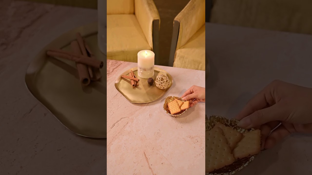 How to use heirloom brass tray in a different way | Serein wellness | #Wellnessdecor