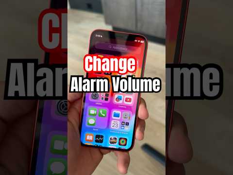 How to Change Alarm Volume on iPhone!