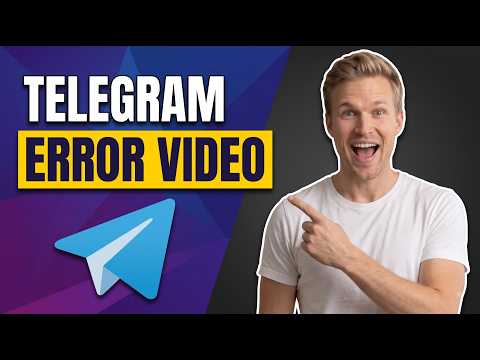 Fix Telegram Error Video Easy Step By Step Guide