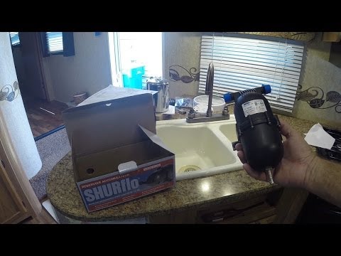 SHURflo 182-200 Accumulator install before/after
