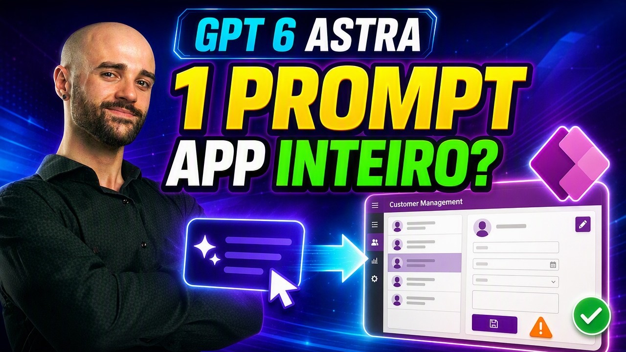GPT 6 Astra no Power Apps: Ele Criou o App Inteiro com 1 Prompt?
